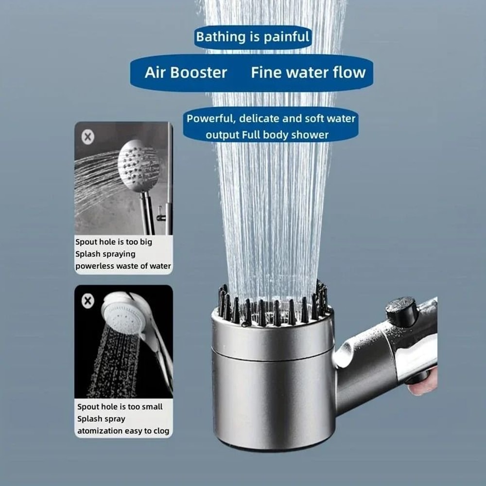 4 Mode High Pressure Shower Head With One Key Stop And Filtered Shower Head Massage Spray 16