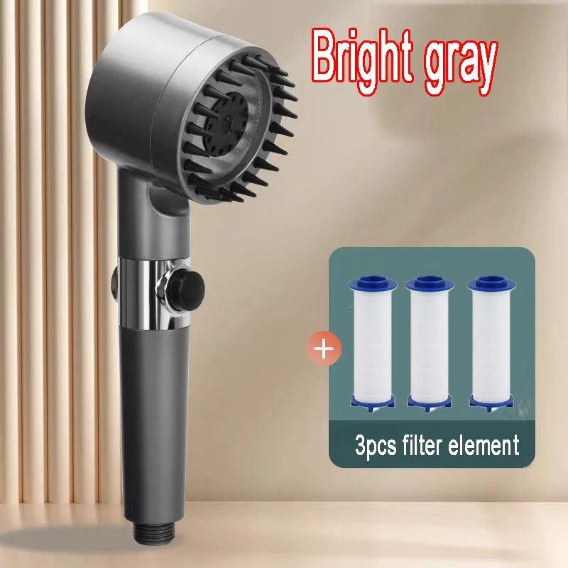 4 Mode High Pressure Shower Head With One Key Stop And Filtered Shower Head Massage Spray 14