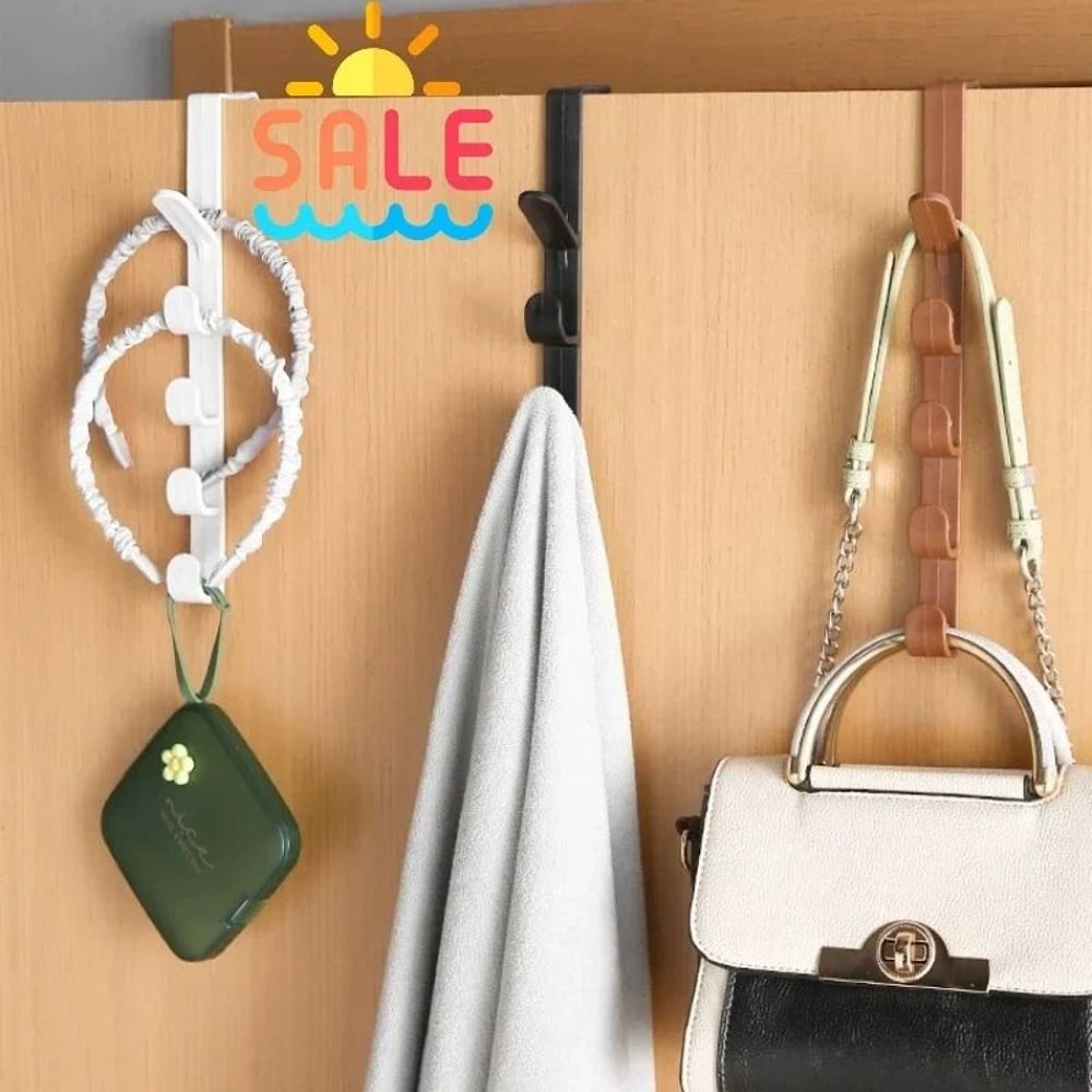 Over The Door Hanger Door Hook Rack Clothes Hanging Organizer For Bags And Coats 17