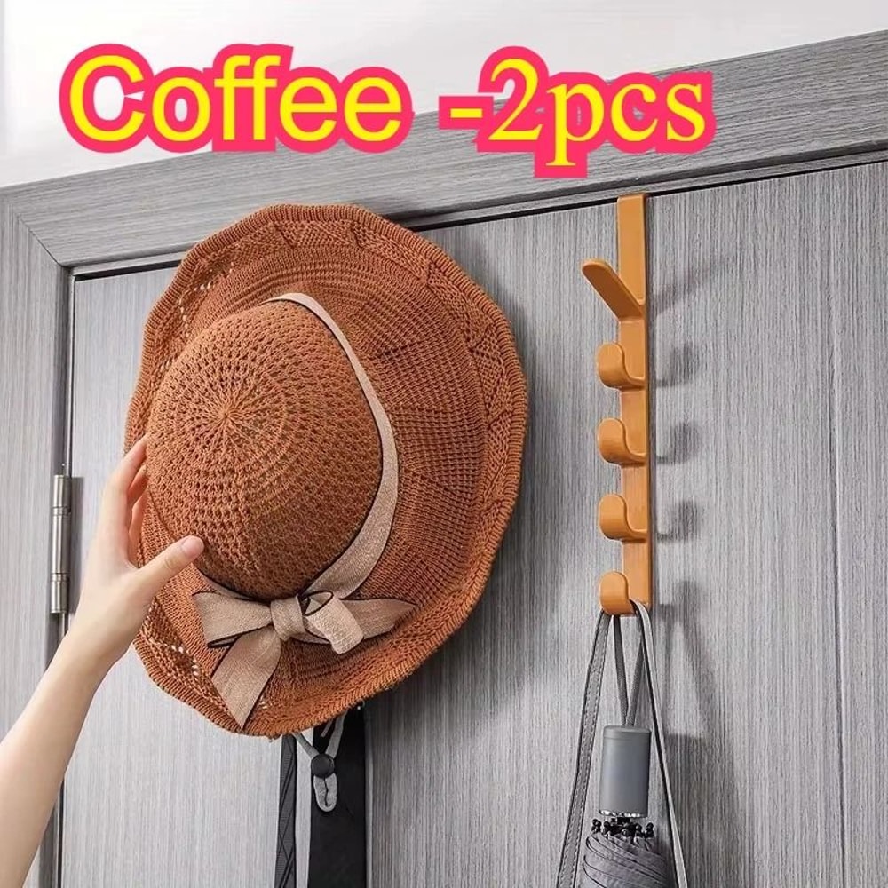 Over The Door Hanger Door Hook Rack Clothes Hanging Organizer For Bags And Coats 2
