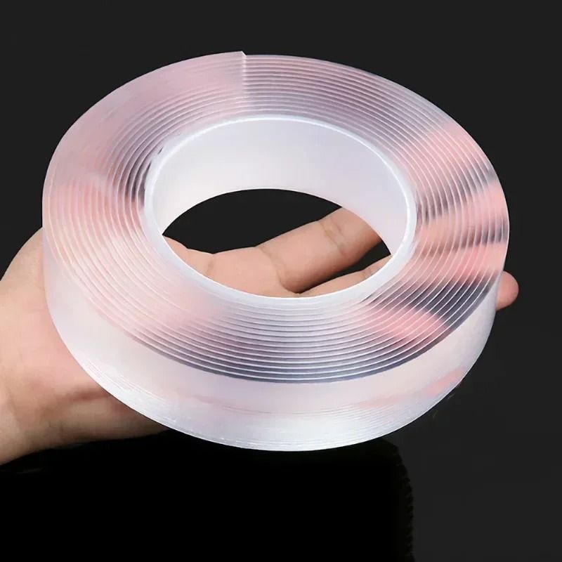 Ultra Strong Nano Double Sided Tape Transparent Gel Reusable Waterproof Mounting Tape 6
