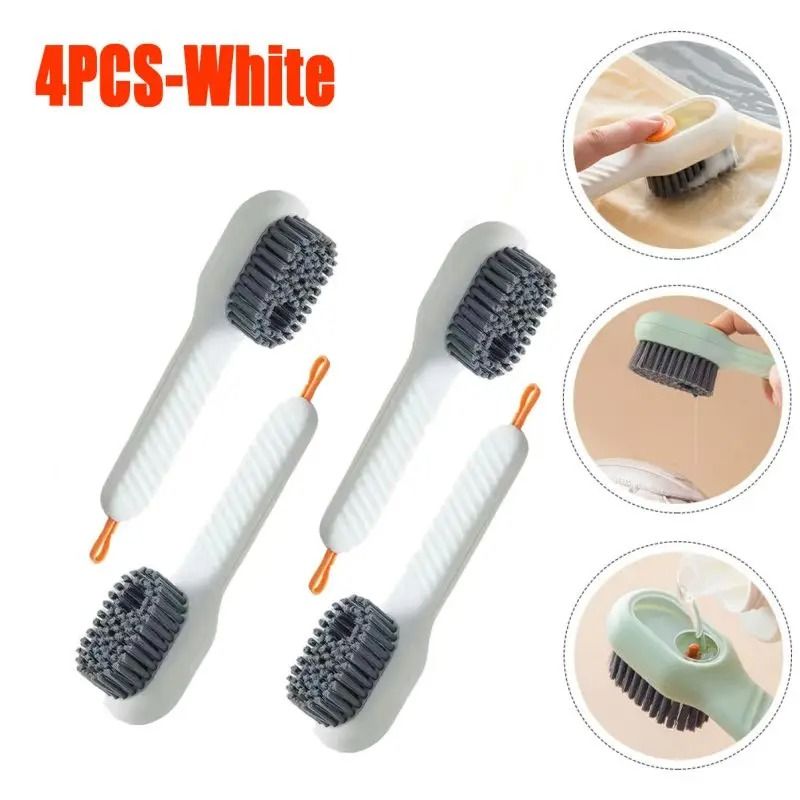 Multi Function Shoe Cleaning Brush Soft Bristle Hand Pressure Spot Scrub Brush 6