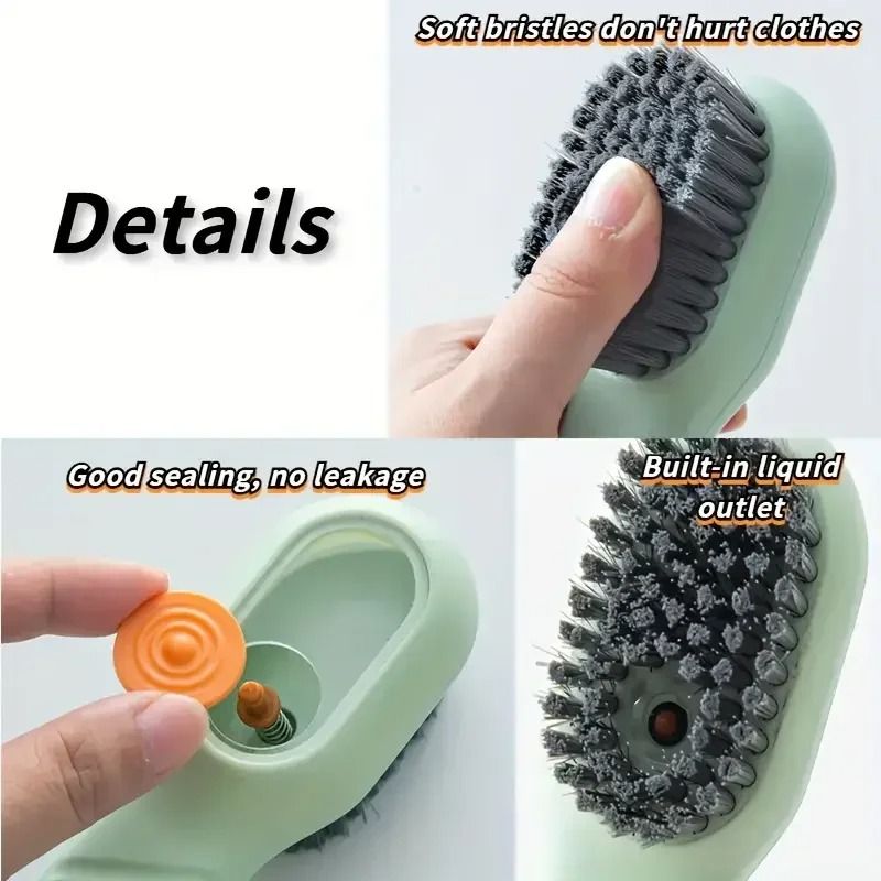 Multi Function Shoe Cleaning Brush Soft Bristle Hand Pressure Spot Scrub Brush 8