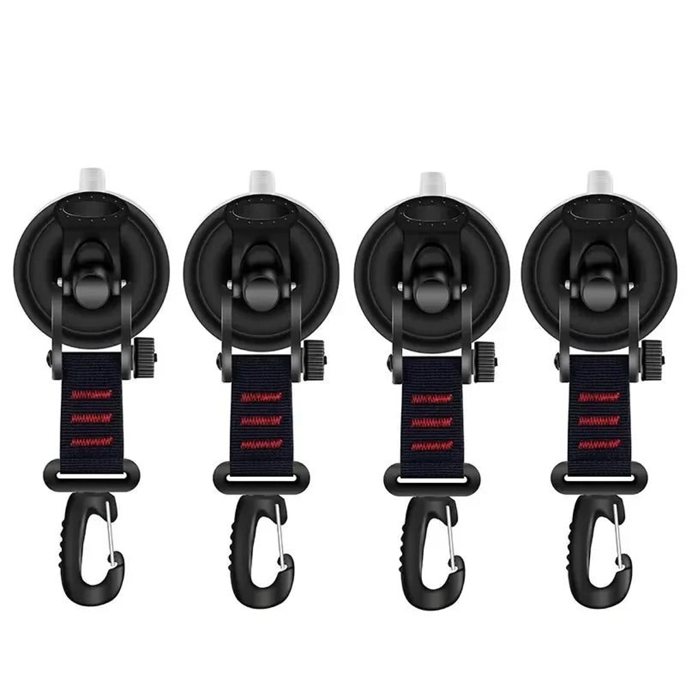 Suction Cup Anchor Hooks Car Awning Suction Anchors Camping Tarp Tie Down Set 13