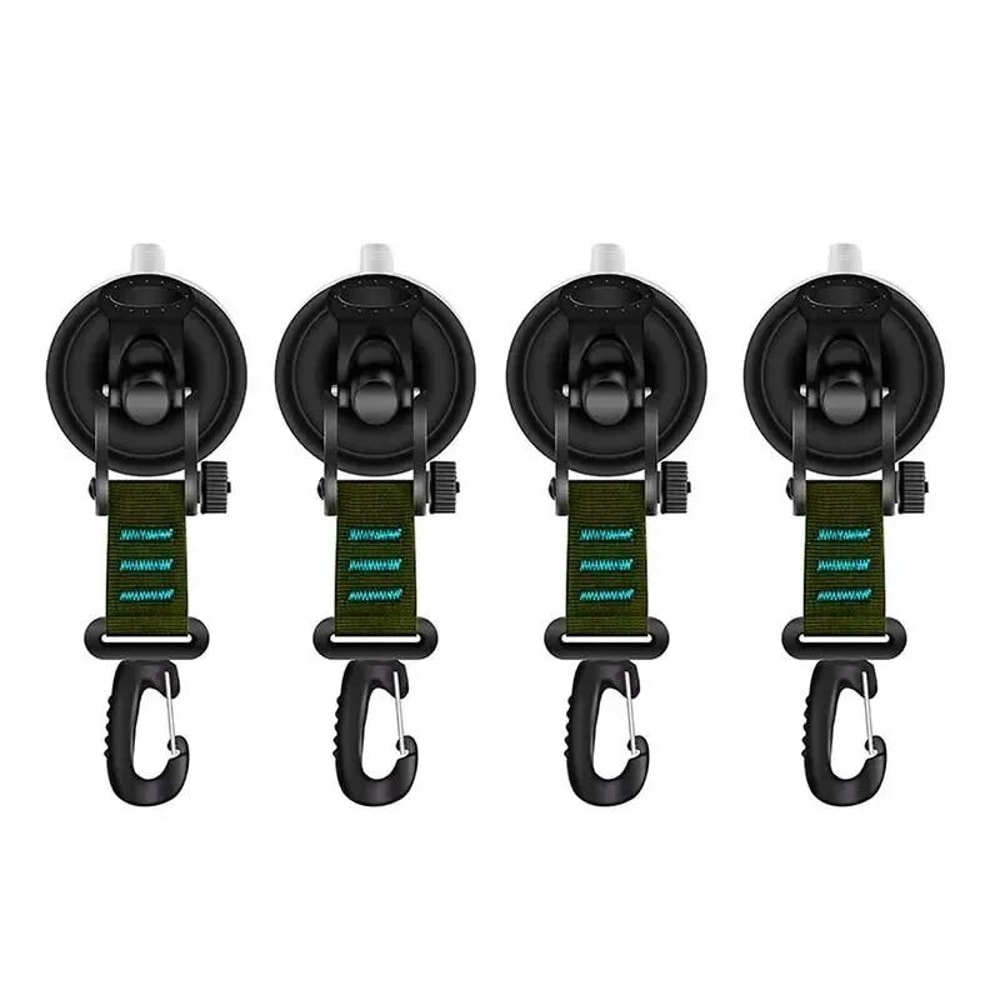 Suction Cup Anchor Hooks Car Awning Suction Anchors Camping Tarp Tie Down Set 11
