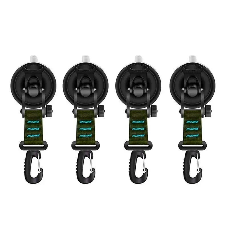 Suction Cup Anchor Hooks Car Awning Suction Anchors Camping Tarp Tie Down Set 11