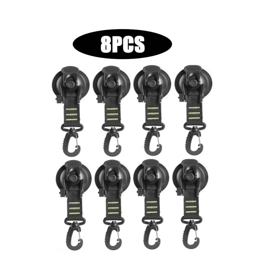 Suction Cup Anchor Hooks Car Awning Suction Anchors Camping Tarp Tie Down Set 15