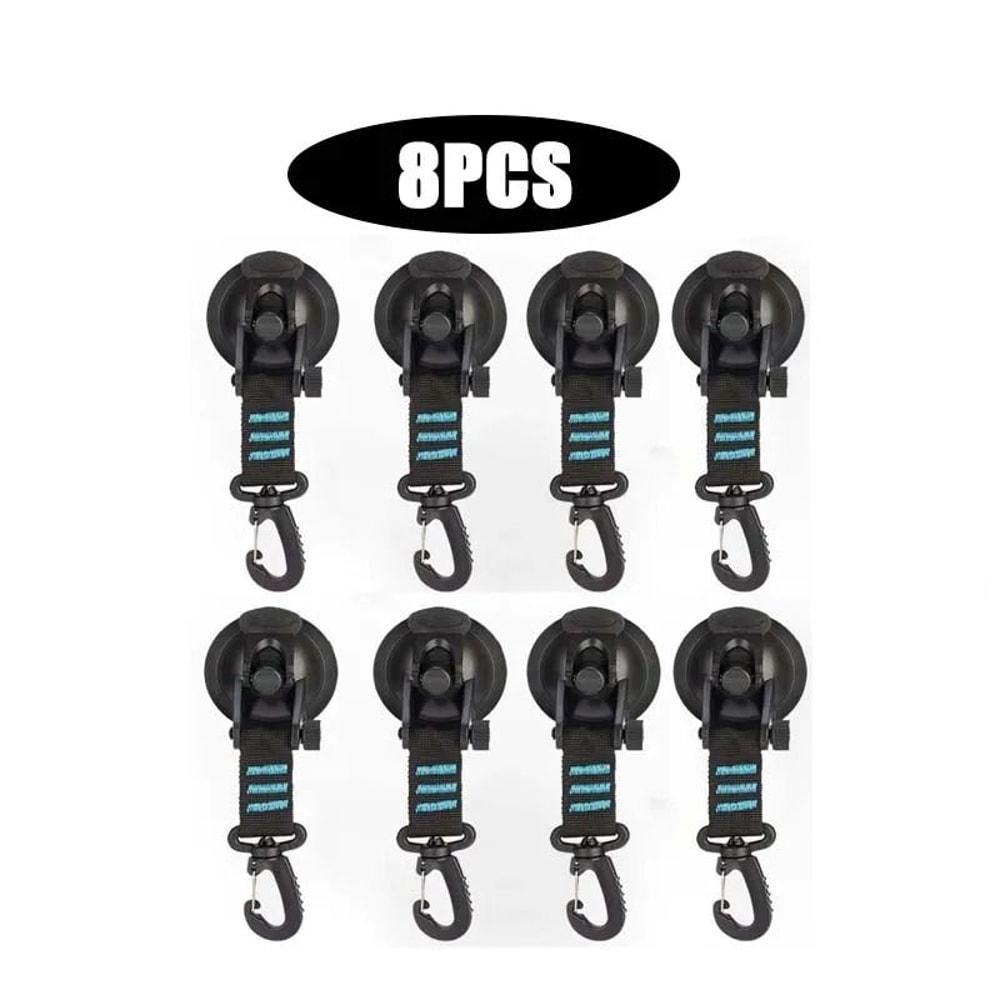 Suction Cup Anchor Hooks Car Awning Suction Anchors Camping Tarp Tie Down Set 18