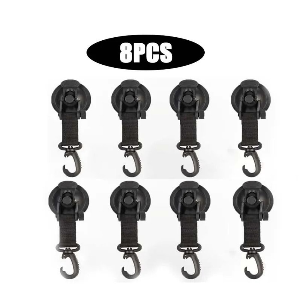 Suction Cup Anchor Hooks Car Awning Suction Anchors Camping Tarp Tie Down Set 14