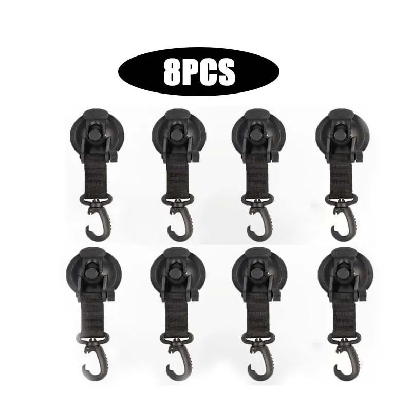 Suction Cup Anchor Hooks Car Awning Suction Anchors Camping Tarp Tie Down Set 14