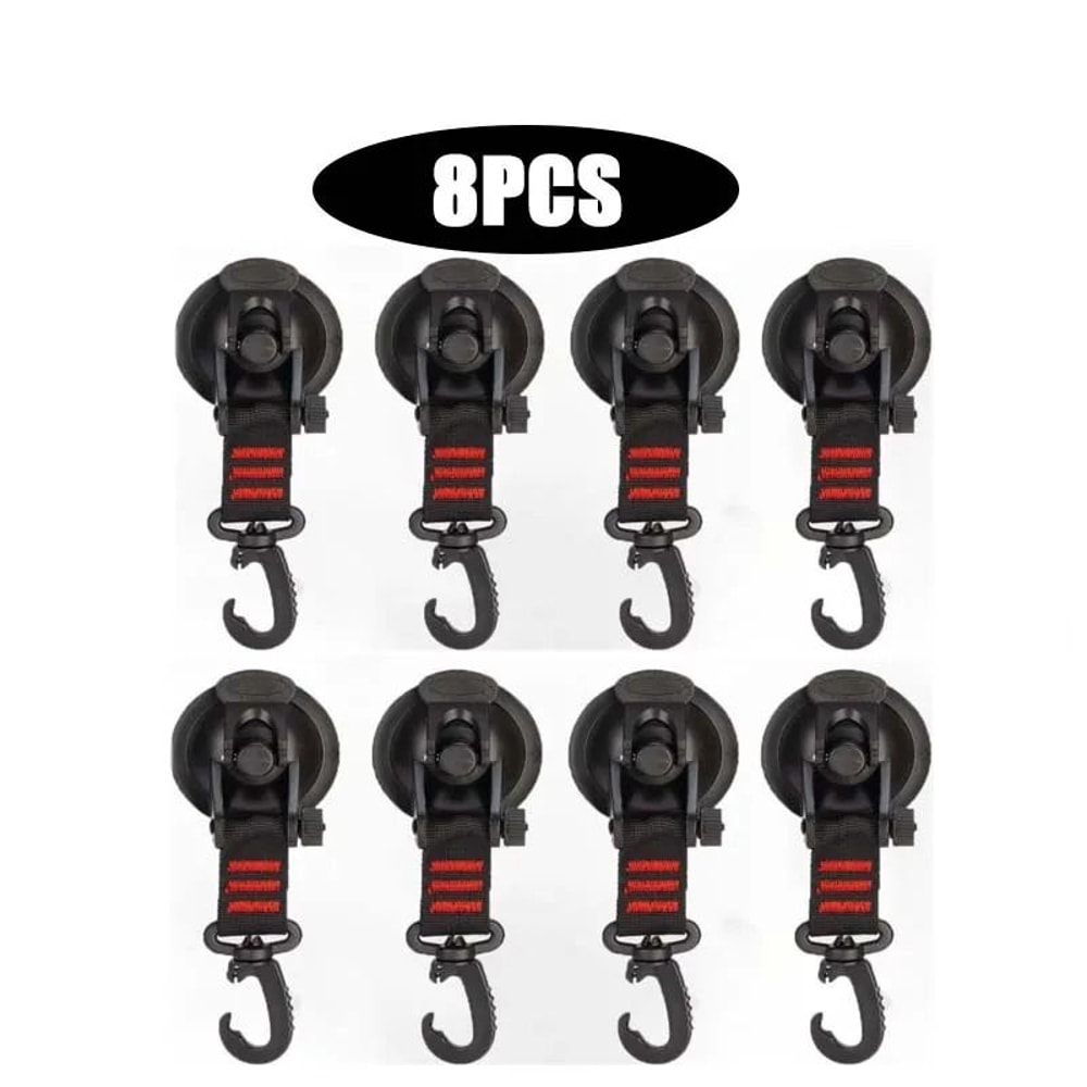 Suction Cup Anchor Hooks Car Awning Suction Anchors Camping Tarp Tie Down Set 17