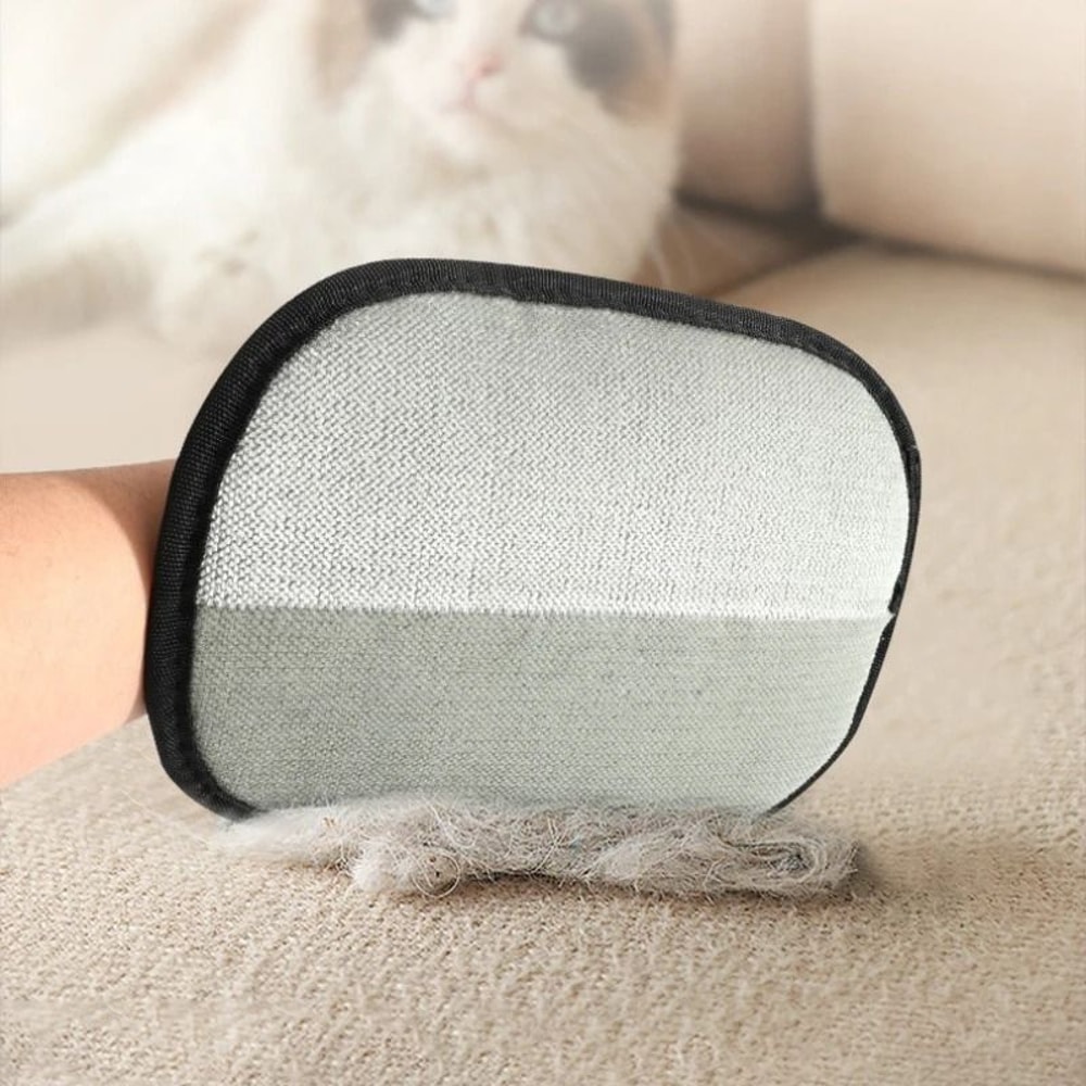 Pet Hair Remover Glove Cat Hair Remover Brush Double Sided Fur Cleaning Tool 7
