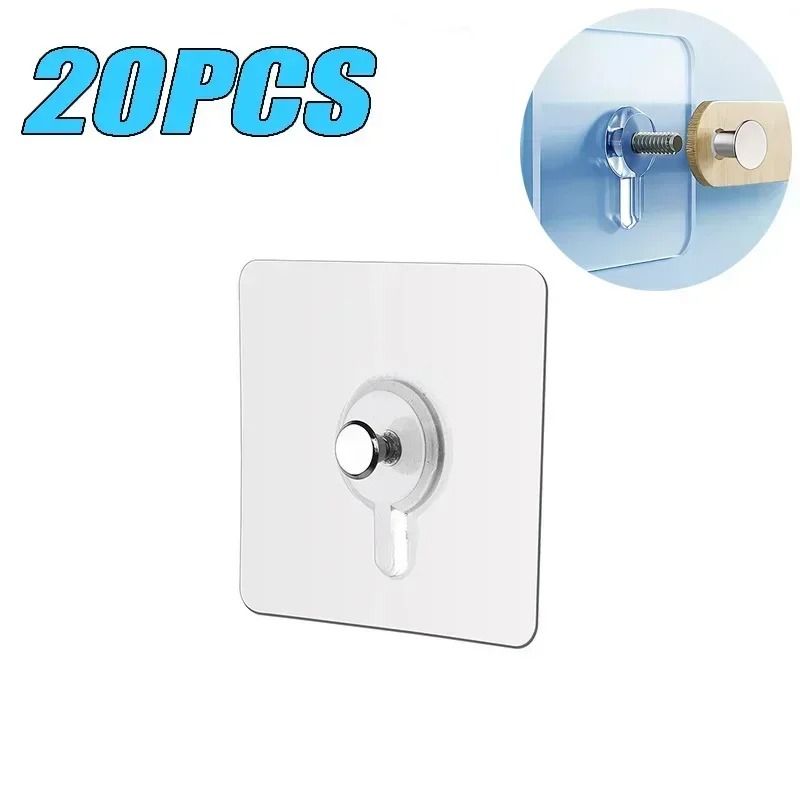 Strong Adhesive Wall Hooks No Drill Waterproof Sticky Hooks For Kitchen Bathroom 2