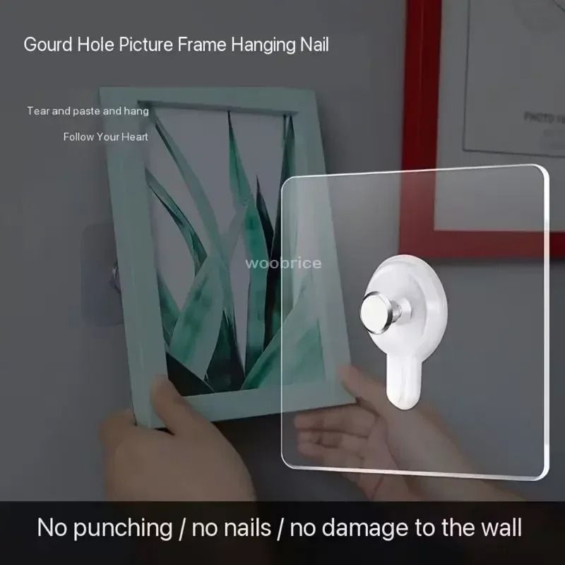 Strong Adhesive Wall Hooks No Drill Waterproof Sticky Hooks For Kitchen Bathroom 5