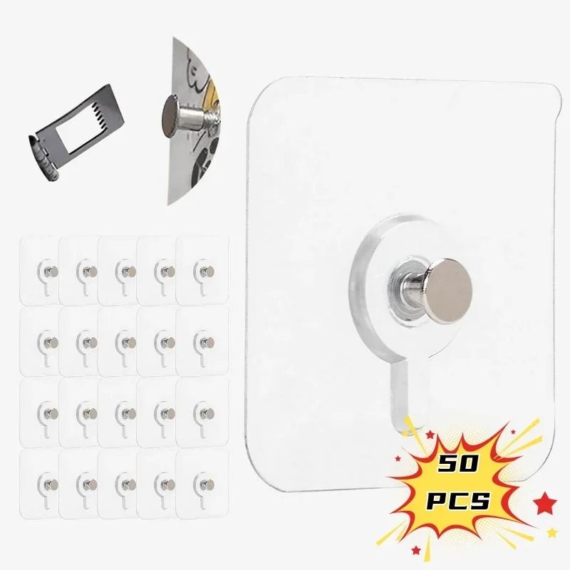 Strong Adhesive Wall Hooks No Drill Waterproof Sticky Hooks For Kitchen Bathroom 6