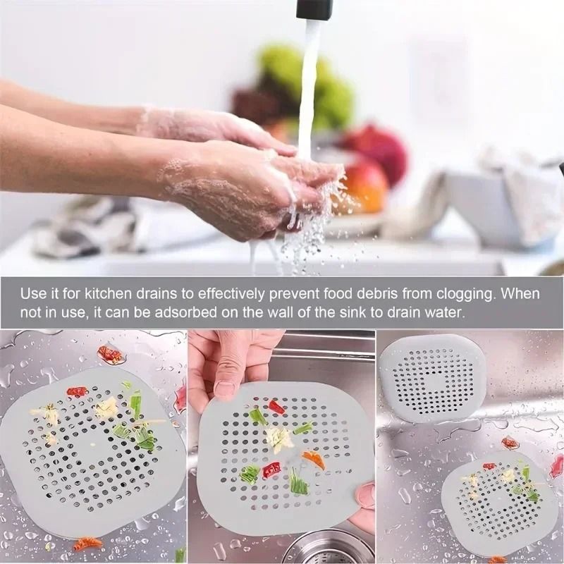 Shower Drain Hair Catcher Sink Strainer Filter Bathtub Drain Stopper Set Of 4 10