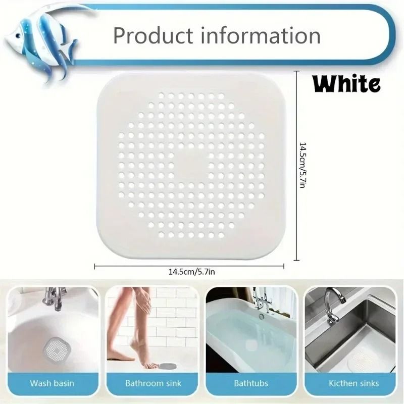 Shower Drain Hair Catcher Sink Strainer Filter Bathtub Drain Stopper Set Of 4 8