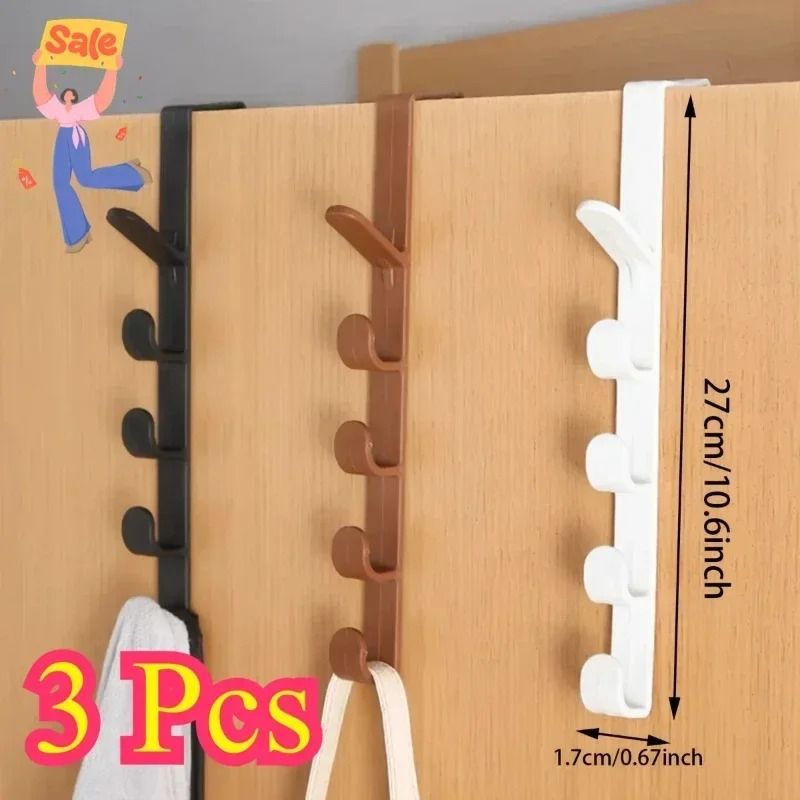 Behind The Door Hook Rack Over The Door Hooks Bag Hanger Organizer For Dorm Room 9