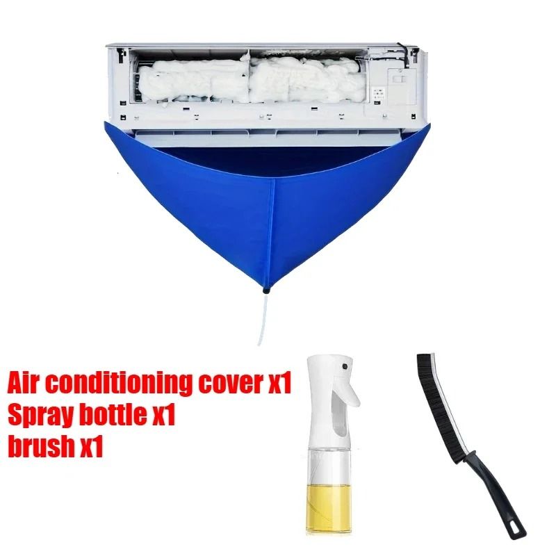 Air Conditioner Cleaning Bag AC Cleaning Cover With Drain Pipe Split AC Wash Cover 4