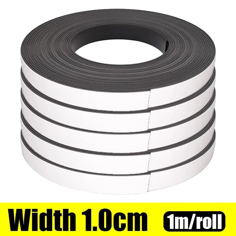 Self Adhesive Magnetic Tape Strip Cuttable Magnetic Strip For Fridge Wall DIY Use 0