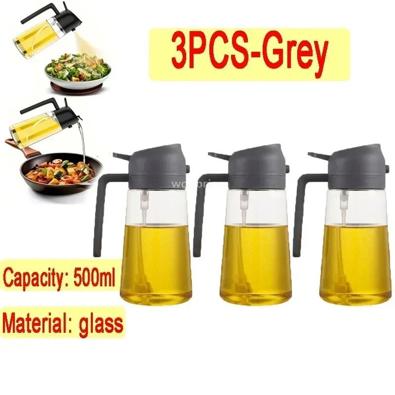 Glass Oil Spray Bottle 500ml Oil Sprayer For Cooking Olive Oil Sprayer For BBQ 17