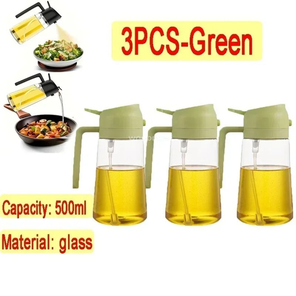 Glass Oil Spray Bottle 500ml Oil Sprayer For Cooking Olive Oil Sprayer For BBQ 15