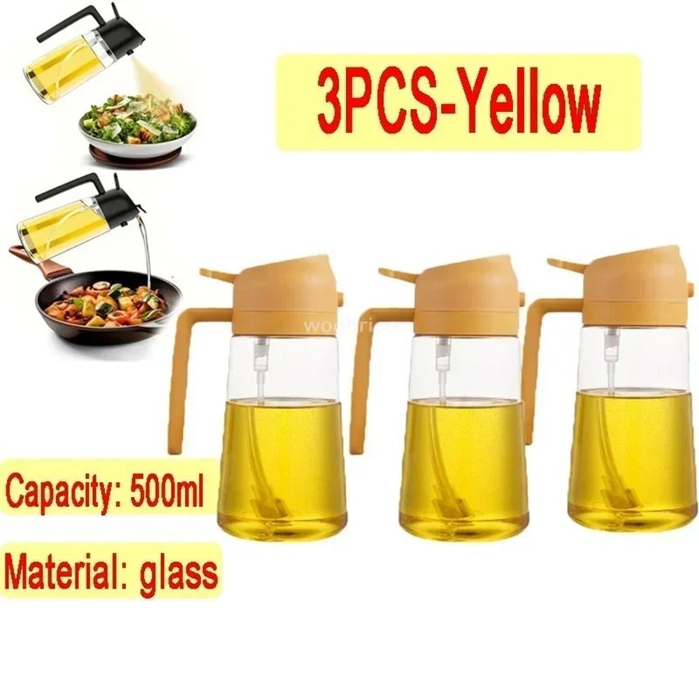 Glass Oil Spray Bottle 500ml Oil Sprayer For Cooking Olive Oil Sprayer For BBQ 16
