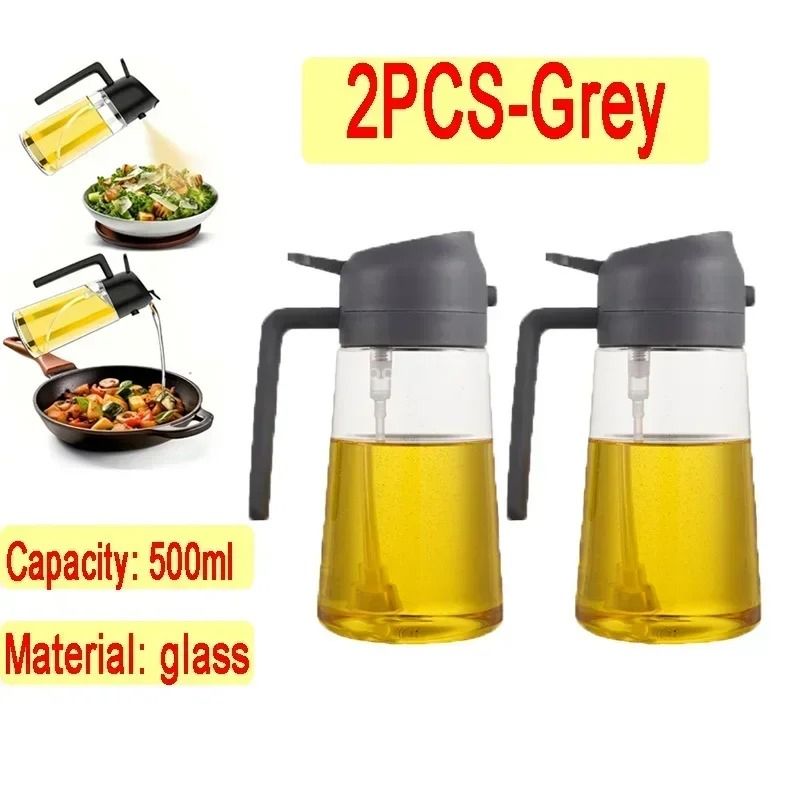 Glass Oil Spray Bottle 500ml Oil Sprayer For Cooking Olive Oil Sprayer For BBQ 7