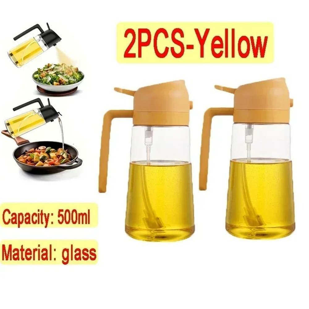 Glass Oil Spray Bottle 500ml Oil Sprayer For Cooking Olive Oil Sprayer For BBQ 6