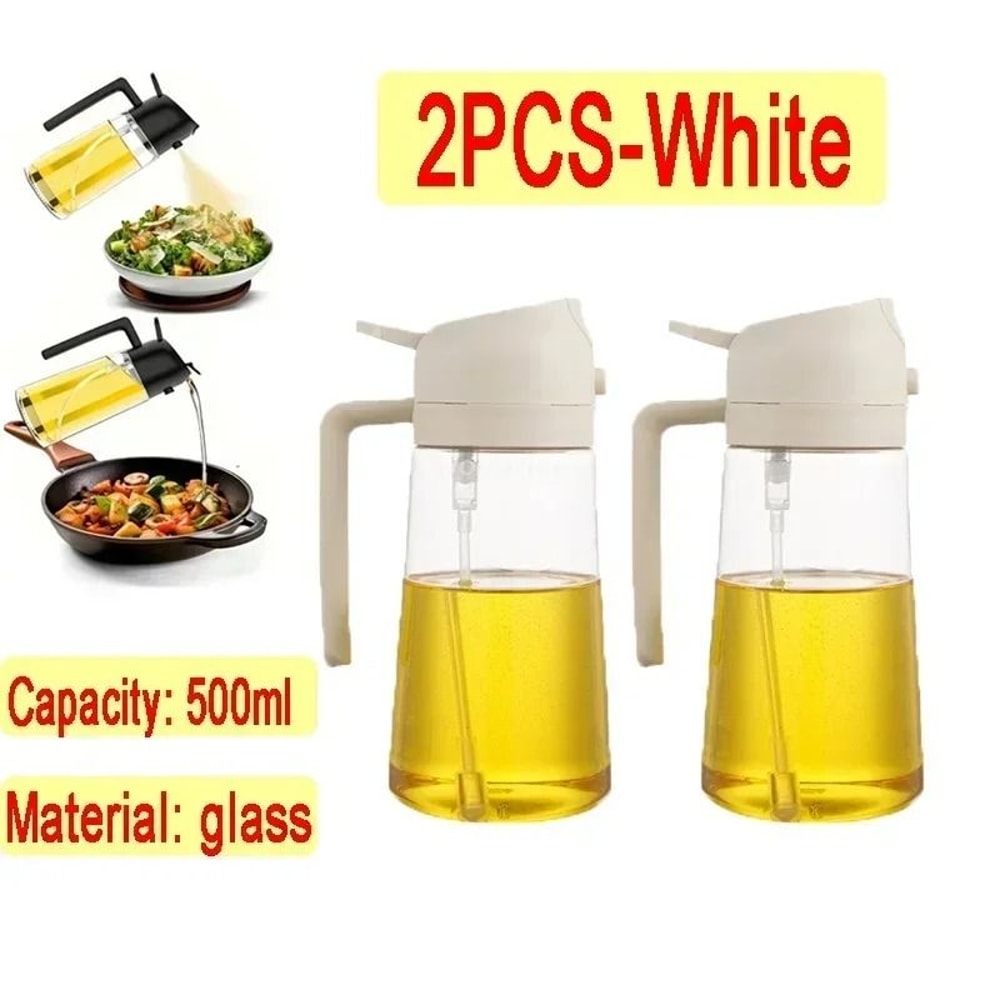 Glass Oil Spray Bottle 500ml Oil Sprayer For Cooking Olive Oil Sprayer For BBQ 9