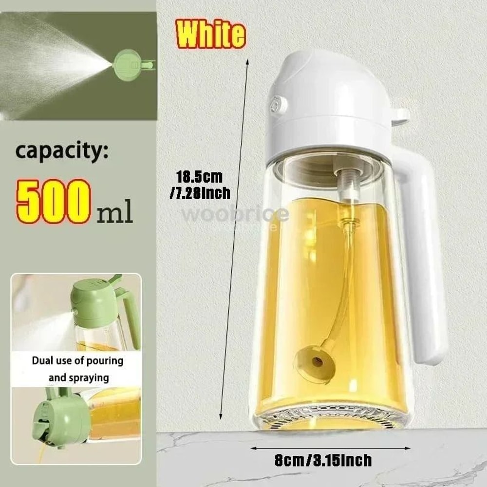 Glass Oil Spray Bottle 500ml Oil Sprayer For Cooking Olive Oil Sprayer For BBQ 4