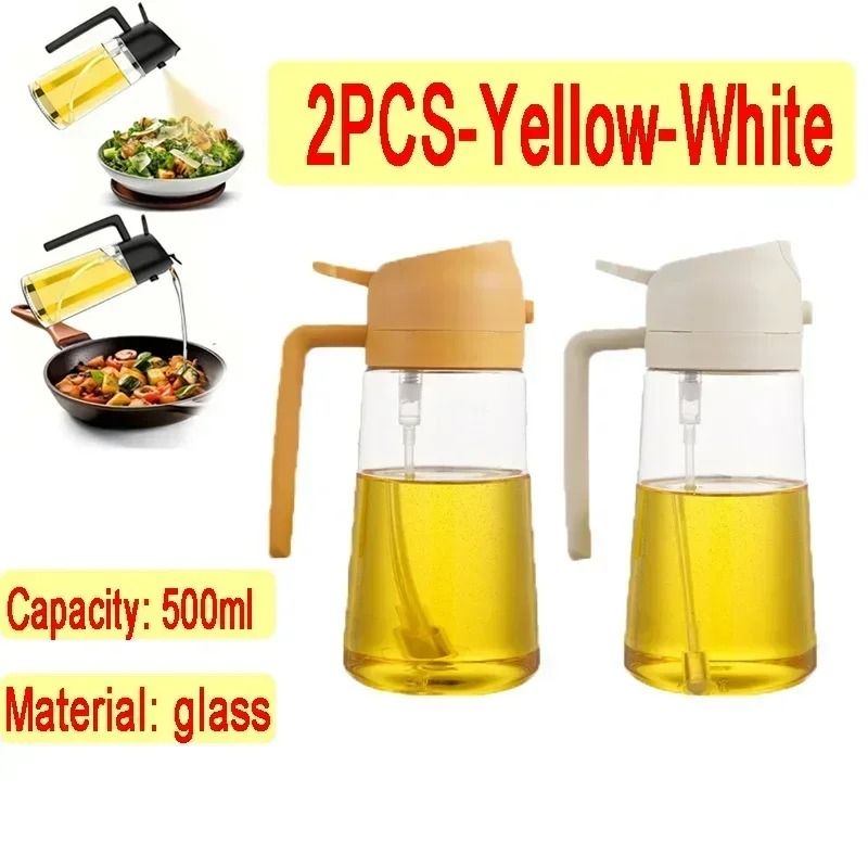 Glass Oil Spray Bottle 500ml Oil Sprayer For Cooking Olive Oil Sprayer For BBQ 13