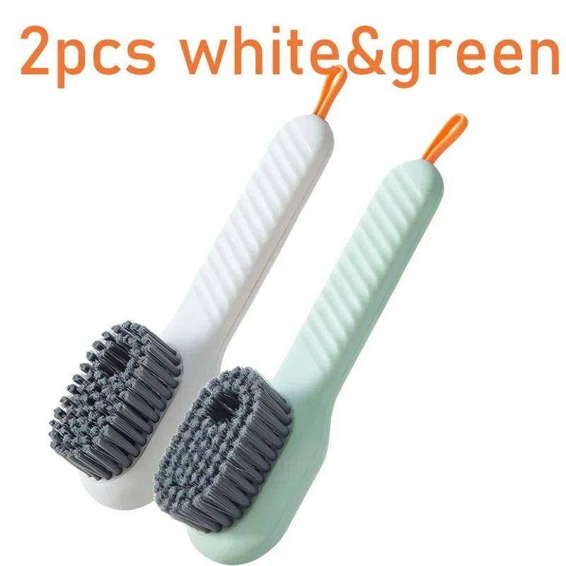 Shoe Cleaning Brush Soap Dispensing Brush Long Handle Scrub Brush For Clothes And Shoes 5