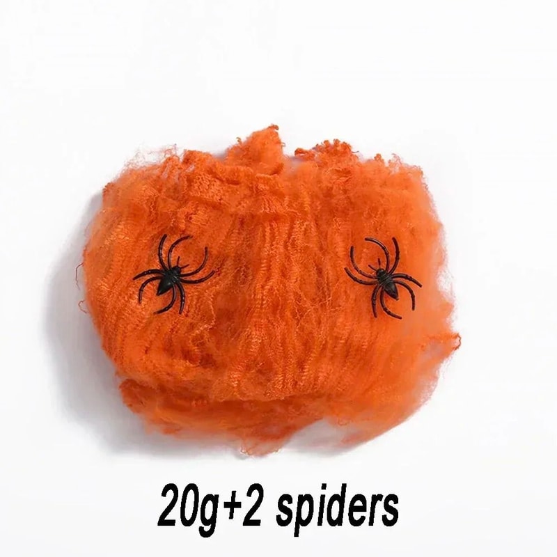Halloween Spider Web Decoration Fake Spider Web Cotton Thread Haunted House Decor 5