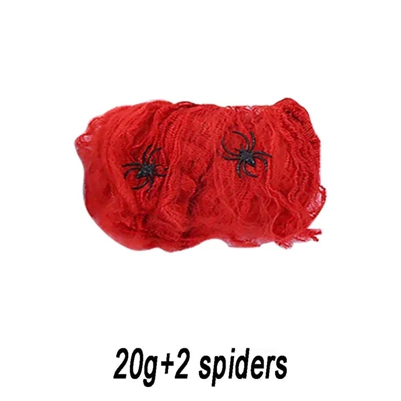 Halloween Spider Web Decoration Fake Spider Web Cotton Thread Haunted House Decor 6