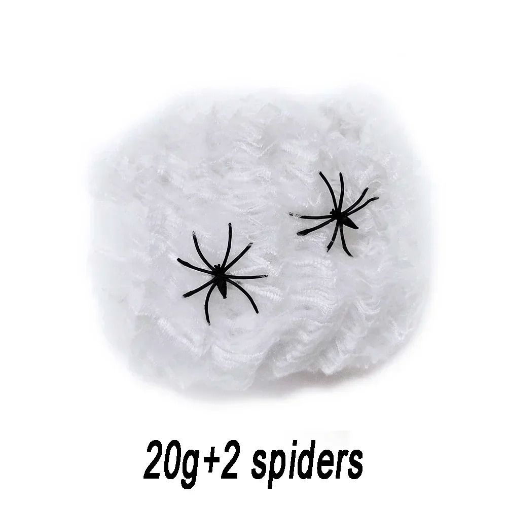 Halloween Spider Web Decoration Fake Spider Web Cotton Thread Haunted House Decor 3