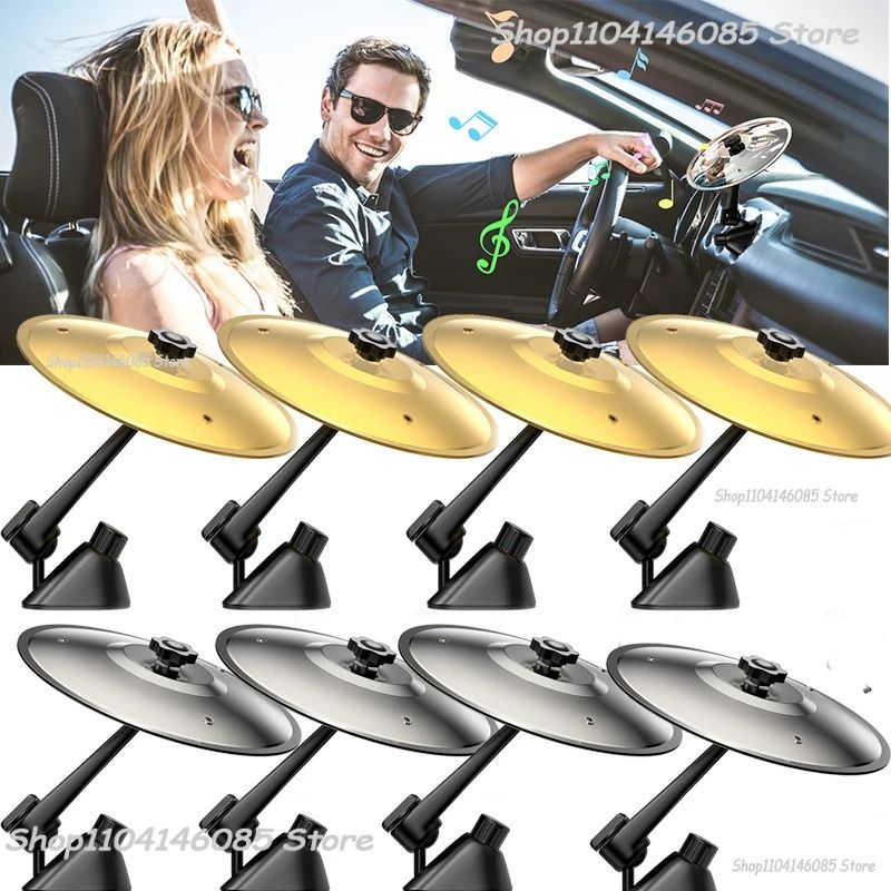 Car Vent Mini Drum Car Air Vent Cymbal Fun Car Interior Musical Toy Accessory 0