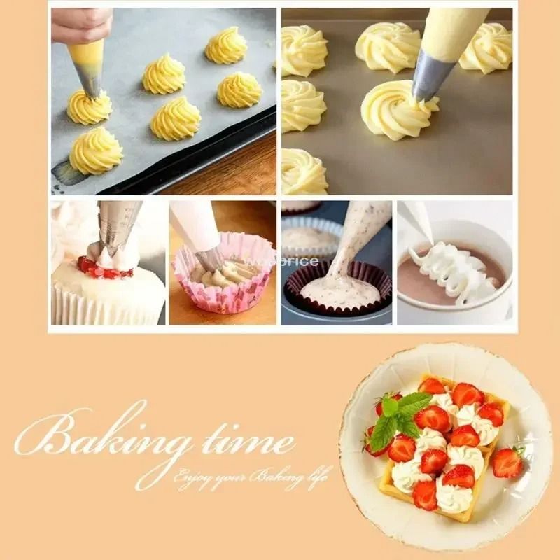 Disposable Piping Bags Cake Decorating Bags Whipped Cream Piping Bag For Baking 14