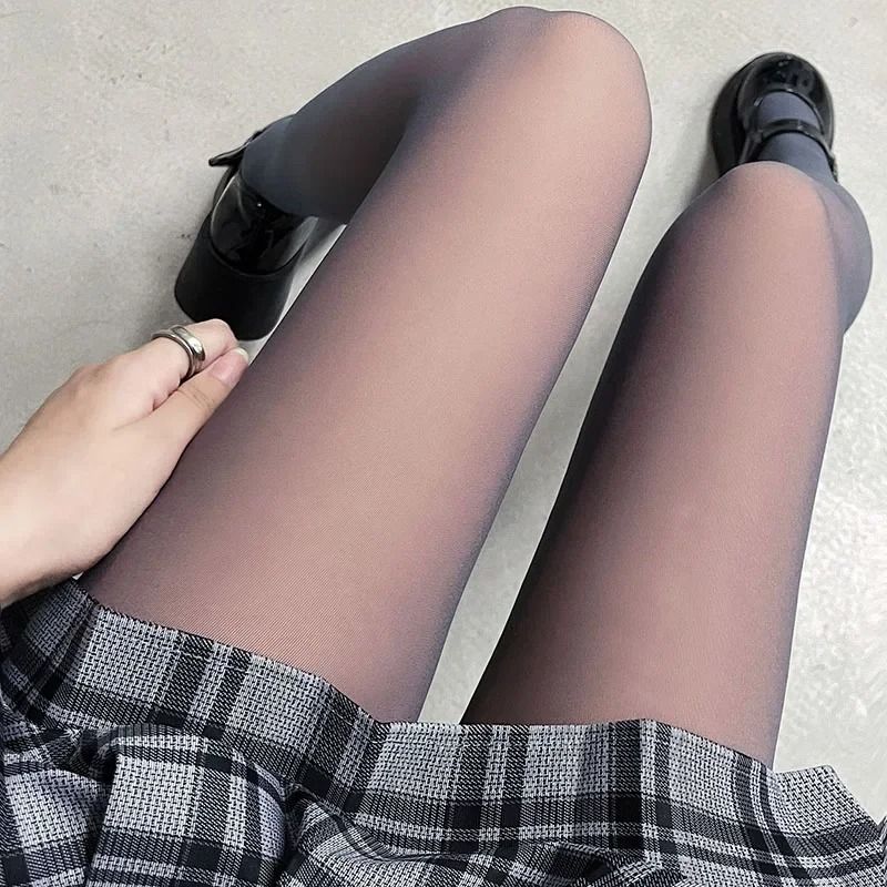 Thermal Fleece Tights Fake Translucent Winter Warm Pantyhose Plush Lined Leggings 11