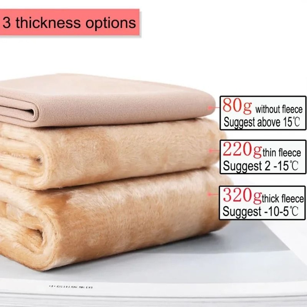 Thermal Fleece Tights Fake Translucent Winter Warm Pantyhose Plush Lined Leggings 16