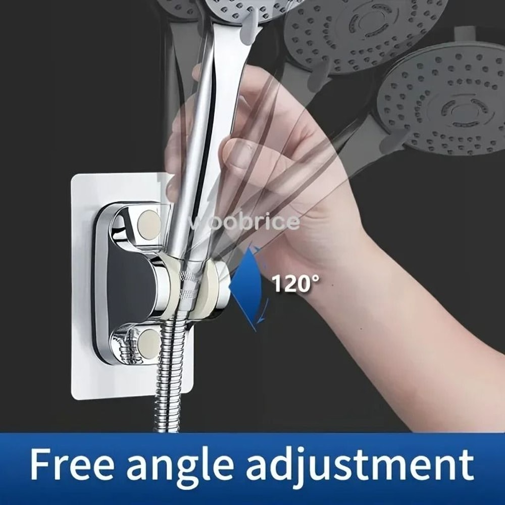 Suction Cup Shower Head Holder 360 Adjustable No Drill Shower Wall Mount Bracket 8