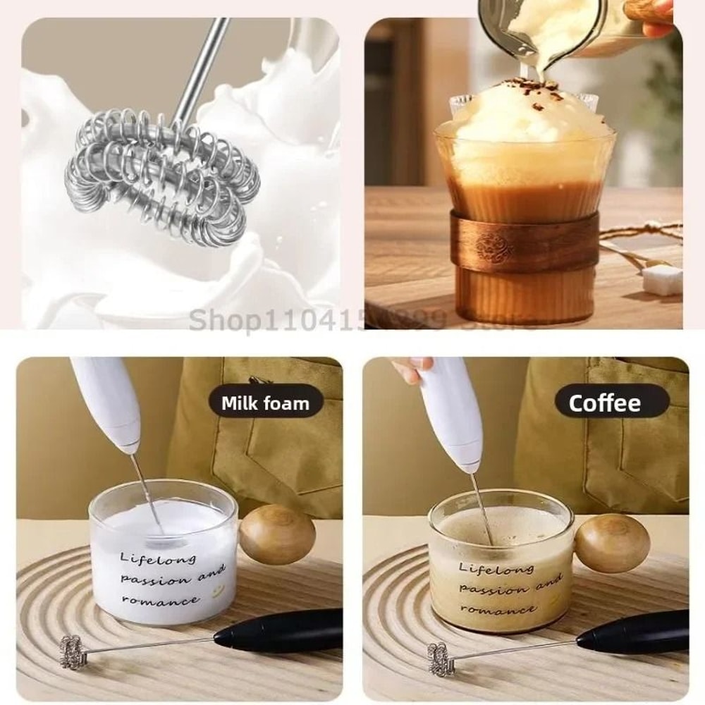 Handheld Milk Frother Electric Coffee Frother Mini Egg Beater Portable Coffee Mixer 4
