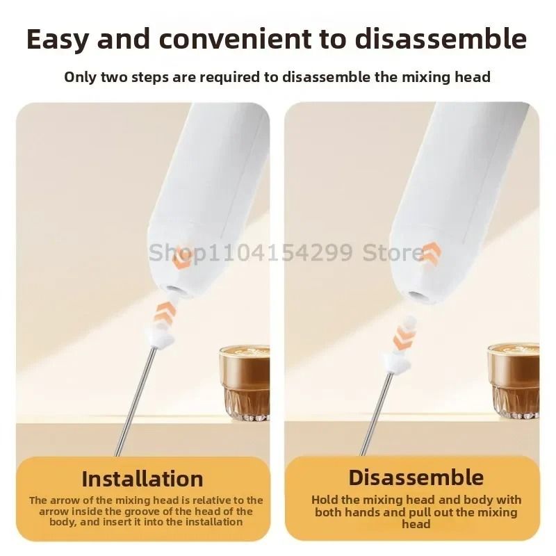 Handheld Milk Frother Electric Coffee Frother Mini Egg Beater Portable Coffee Mixer 5