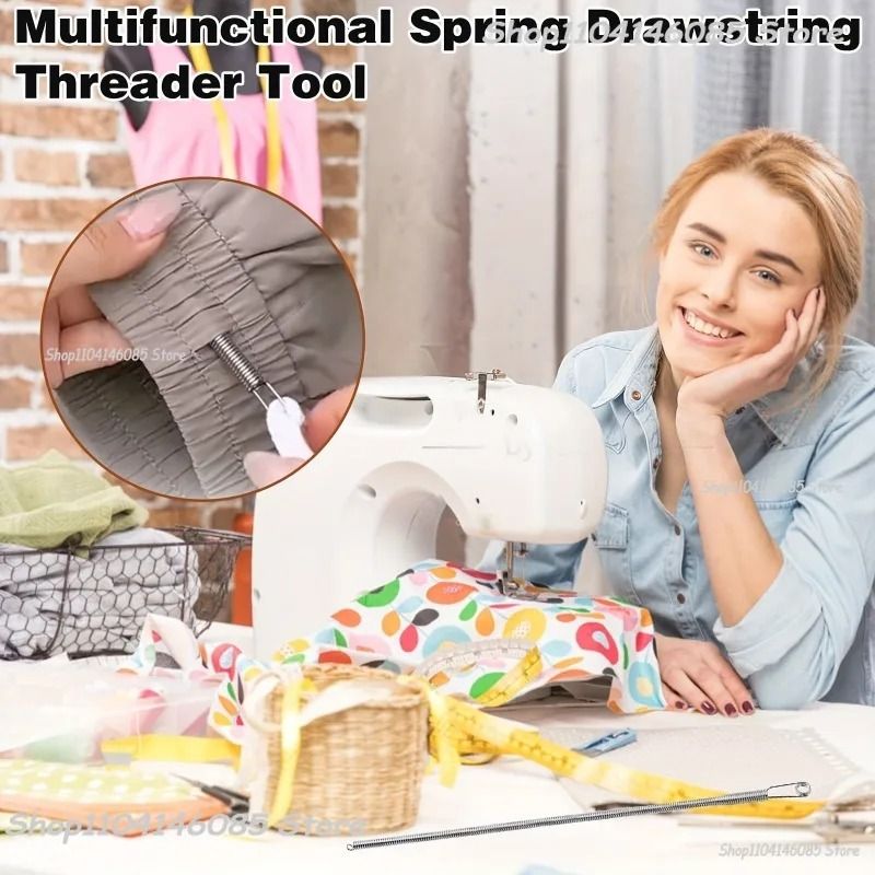 Drawstring Threader Tool Bendable Sewing Threading Tool Elastic Cord Threading Needle 6