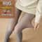 Women Thermal Leggings Fleece Lined Tights High Waist Fake Translucent Pantyhose 4