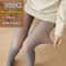 Women Thermal Leggings Fleece Lined Tights High Waist Fake Translucent Pantyhose 24