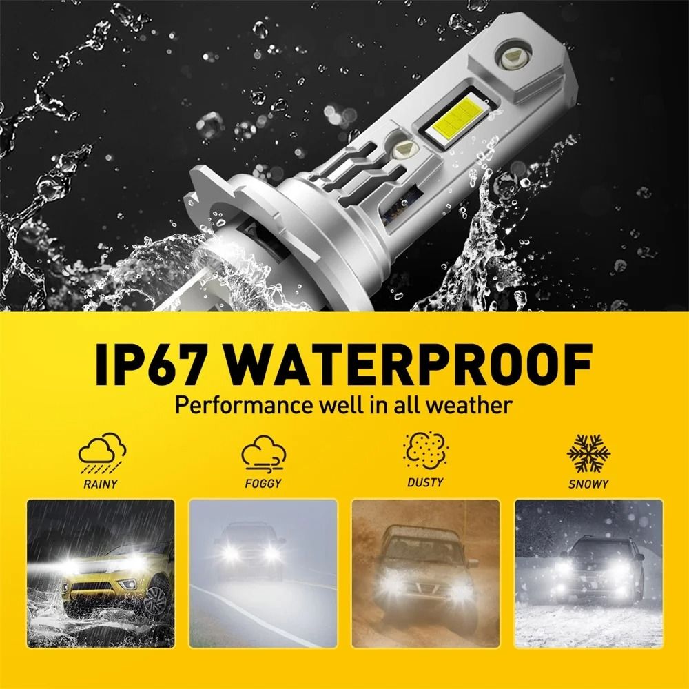 AUXITO H7 LED Headlight Bulb 12V Canbus Error Free High Brightness Turbo Lights 2