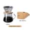 Pour Over Coffee Maker Set Glass Carafe With Reusable Glass Filter 300ml 600ml 3