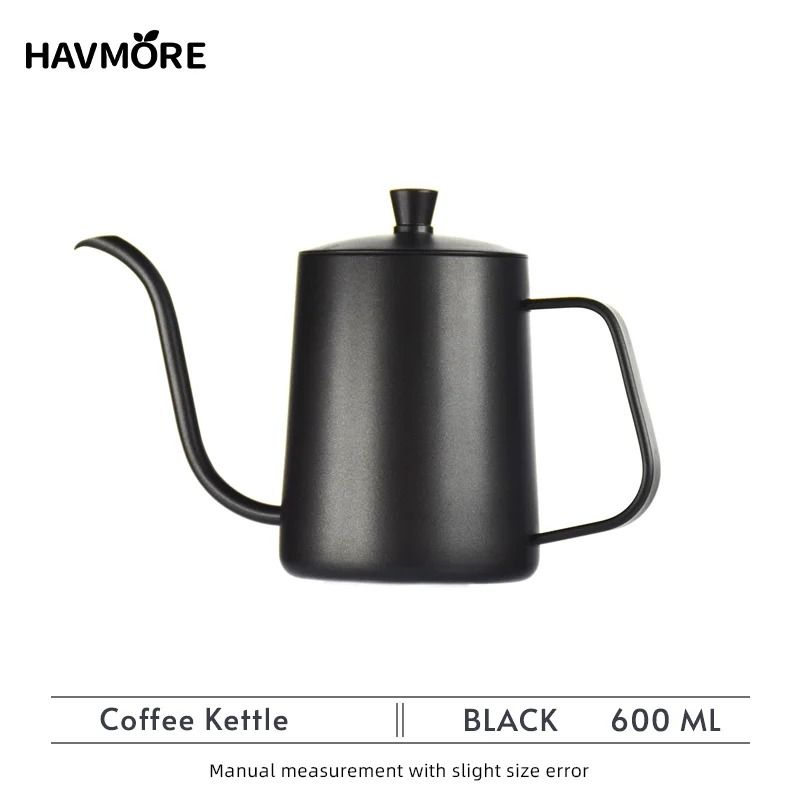 Barista Gooseneck Coffee Kettle 600ml 304 Stainless Steel Pour Over Kettle 1