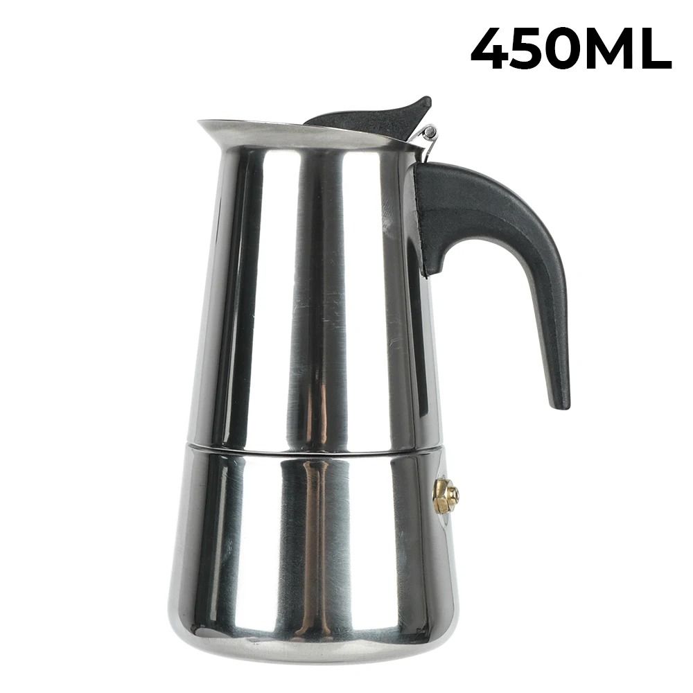 Classic Italian Moka Pot Stovetop Coffee Maker 300ml Aluminum Coffee Pot Portable Espresso Style 10